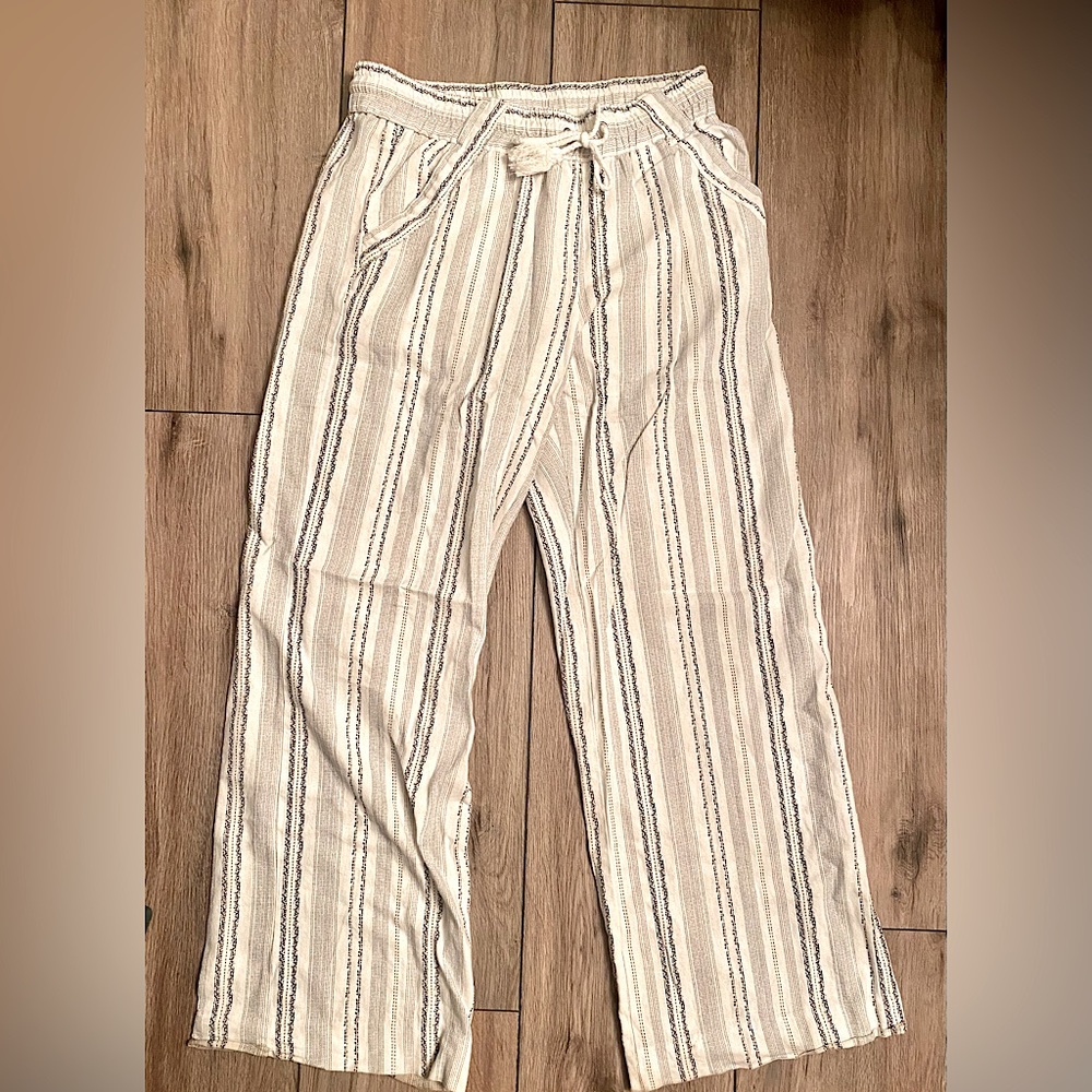 Rewind linen wide leg pants